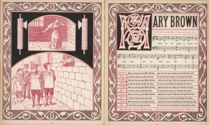Framed Print : Mary Brown, words and music Framed Print : Mary Brown, words and music
