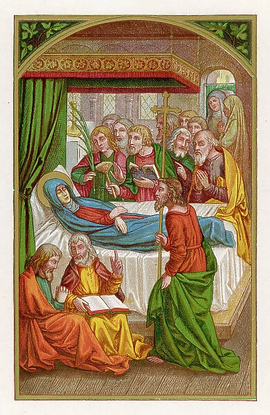 MARY DIES. on her deathbed Date: 1st century