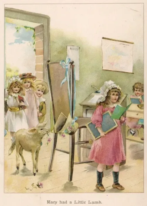 Framed Print : Mary had a Little Lamb Framed Print : Mary had a Little Lamb