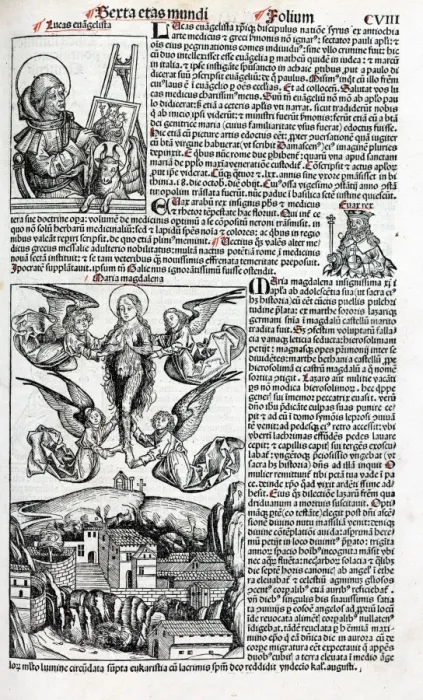 Framed Print : Mary Magdalene ascending to heaven Framed Print : Mary Magdalene ascending to heaven