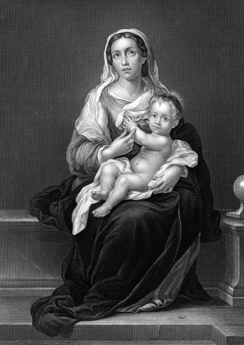 Framed Print : Mary (Murillo) Framed Print : Mary (Murillo)