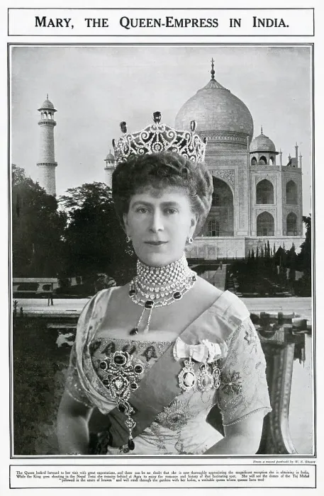 Framed Print : Mary, the Queen-Empress in India 1911 Framed Print : Mary, the Queen-Empress in India 1911