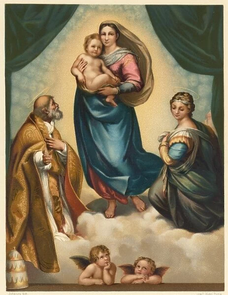 Mary [Raffaello]. Virgin mother of Jesus ; with Saint Sixtus