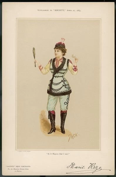 MARY ROZE singer and actress as Mignon