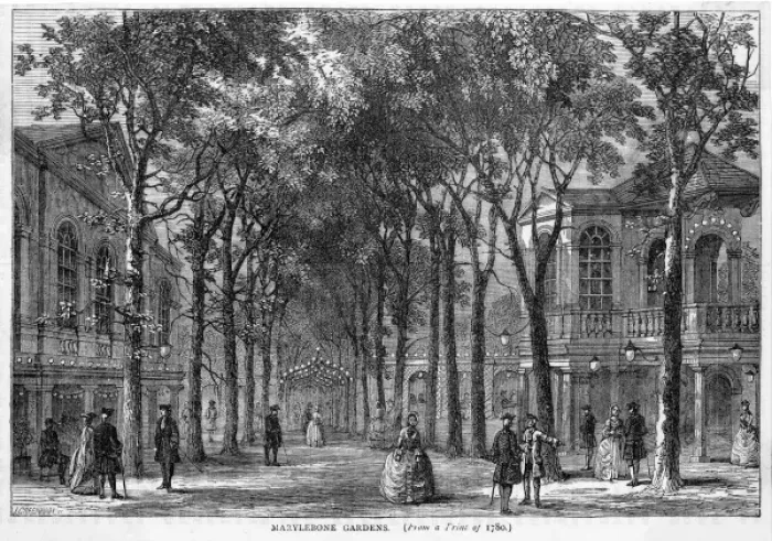 Framed Print : Marylebone Cgardens Framed Print : Marylebone Cgardens