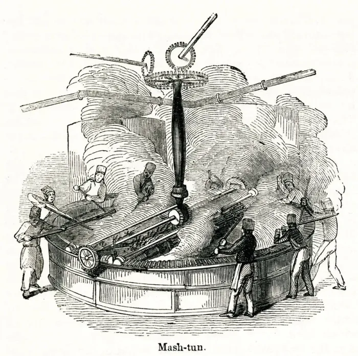 Framed Print : Mash tun at a distillery, south-west London Framed Print : Mash tun at a distillery, south-west London