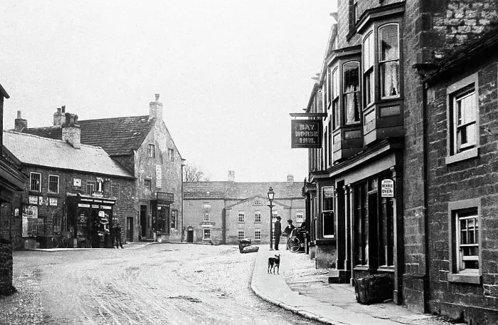 Framed Print : Masham Market Place early 1900s Framed Print : Masham Market Place early 1900s