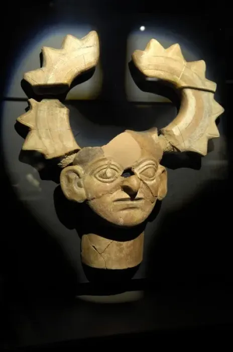 Framed Print : Mask (3rd c. AD). Moche or Mochica Art. PERU Framed Print : Mask (3rd c. AD). Moche or Mochica Art. PERU