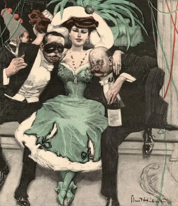 Framed Print : Masked Ball / Green Dress Framed Print : Masked Ball / Green Dress