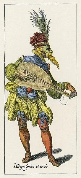 Masked Lute-Player