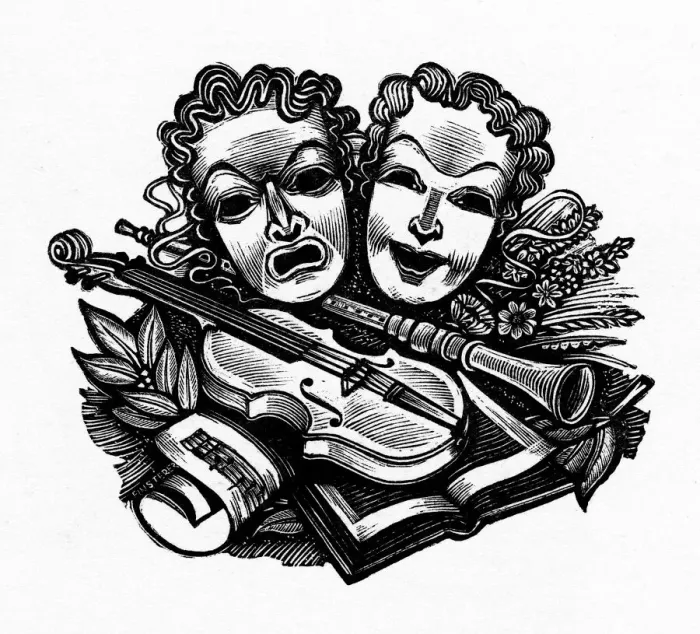 Framed Print : Masks and music Framed Print : Masks and music