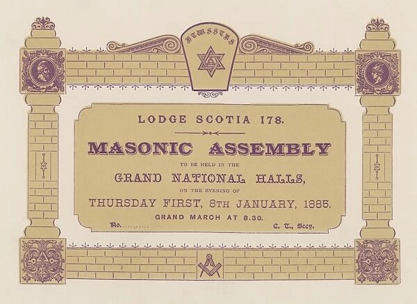 Masonic Ticket  /  Glasgow