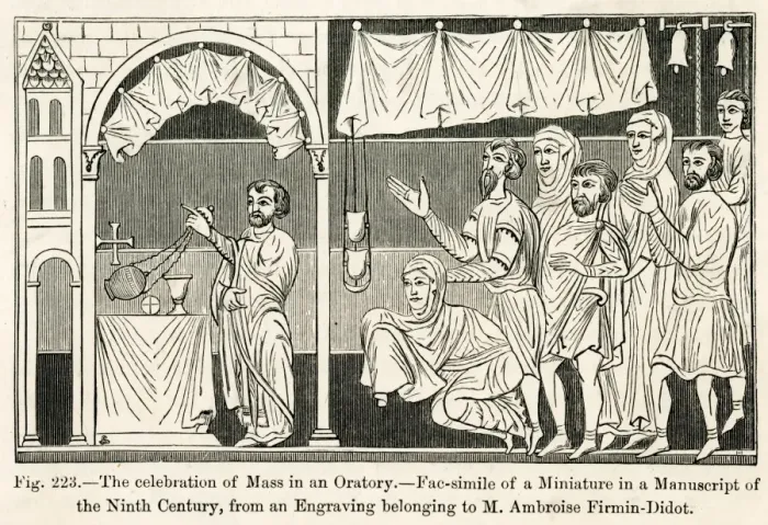 Framed Print : Mass, 11th Century Framed Print : Mass, 11th Century