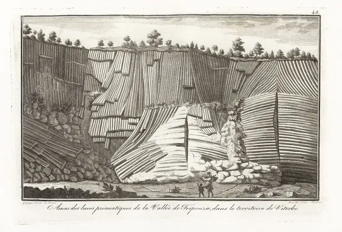 Framed Print : Mass of prismatic lava in the Triponzio Valley, Italy Framed Print : Mass of prismatic lava in the Triponzio Valley, Italy