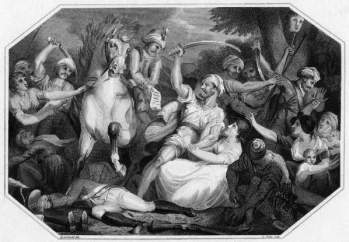 Framed Print : Massacre / Candi / 1803 Framed Print : Massacre / Candi / 1803