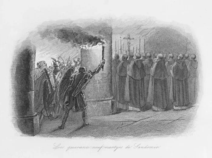 Framed Print : Massacre of Dominicans at Sandomir, Poland Framed Print : Massacre of Dominicans at Sandomir, Poland