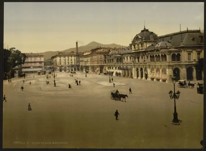 Framed Print : Massena Place, Nice, Riviera Framed Print : Massena Place, Nice, Riviera
