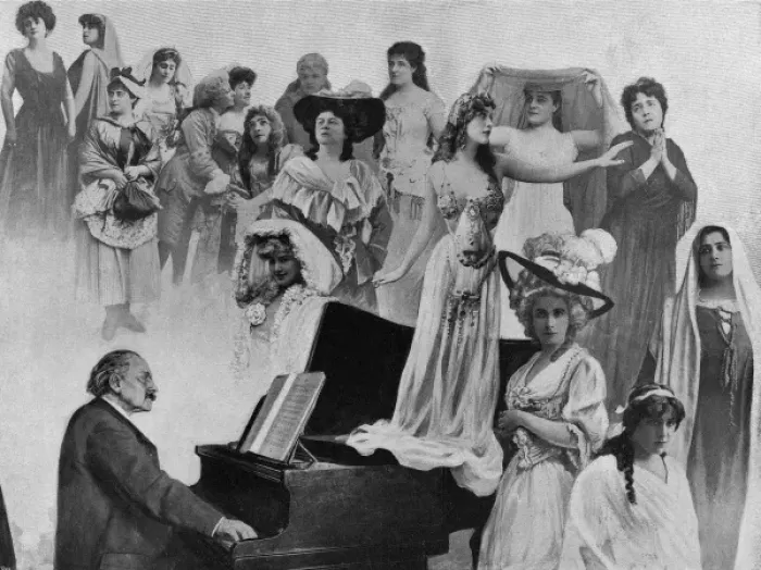 Framed Print : Massenet & his Heroines Framed Print : Massenet & his Heroines