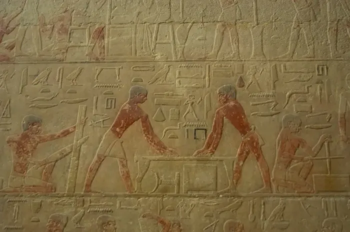 Framed Print : Mastaba of Ti. Interior. Egypt Framed Print : Mastaba of Ti. Interior. Egypt