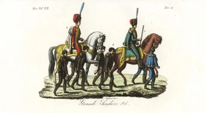 Framed Print : Masters of the Horse, Hungarian Army, 18th century Framed Print : Masters of the Horse, Hungarian Army, 18th century