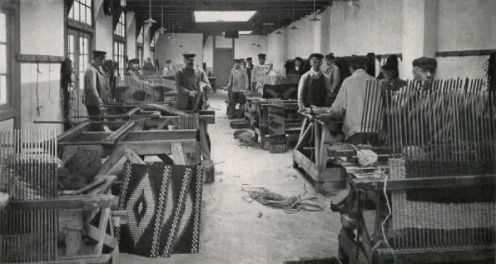 Framed Print : Mat-making at the Amsterdam Workhouse Framed Print : Mat-making at the Amsterdam Workhouse
