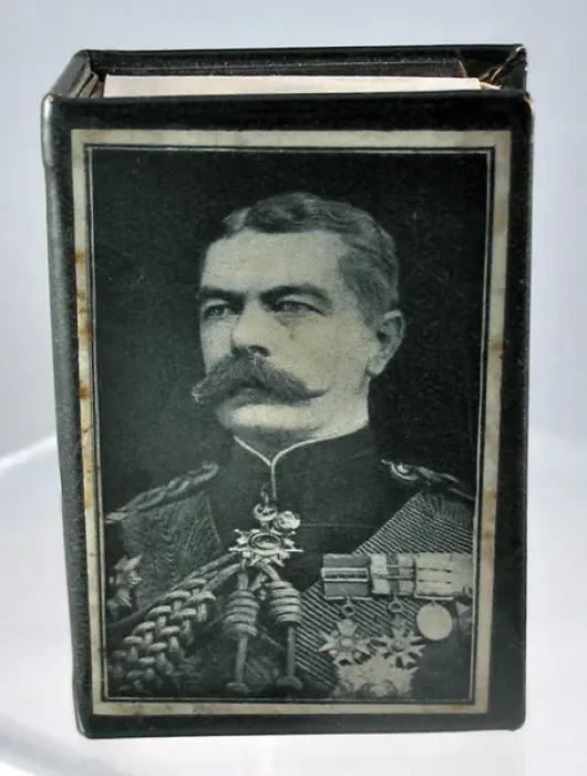 Framed Print : Matchbox cover inscribed In memoriam - Kitchener, WW1 Framed Print : Matchbox cover inscribed In memoriam - Kitchener, WW1