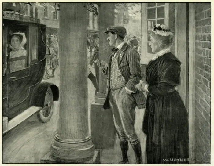 Framed Print : The Matchmaker - eyeing up another match with a client Framed Print : The Matchmaker - eyeing up another match with a client