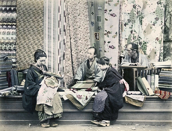 Material store, Japan, circa 1880s