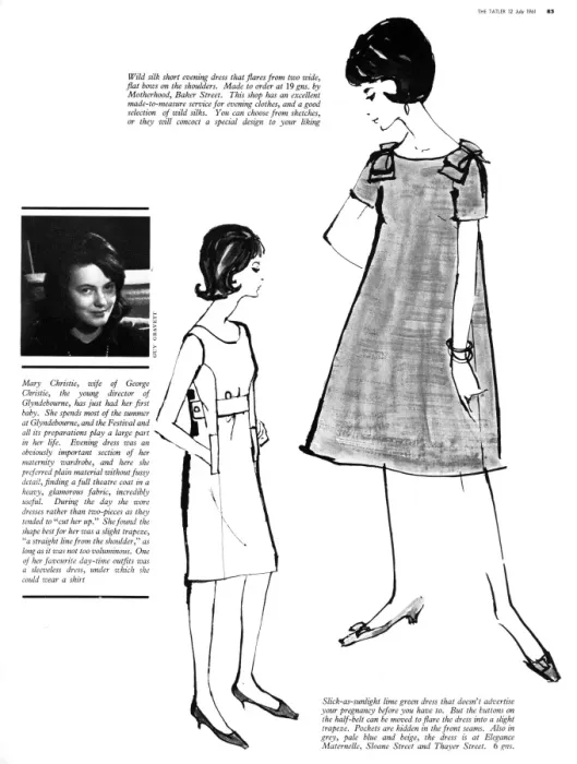 Framed Print : Maternity fashion, 1961 Framed Print : Maternity fashion, 1961