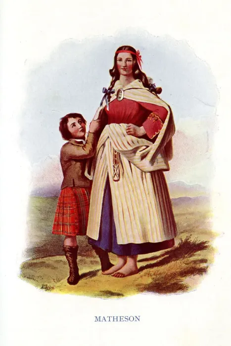 Framed Print : Matheson, Traditional Scottish Clan Costume Framed Print : Matheson, Traditional Scottish Clan Costume