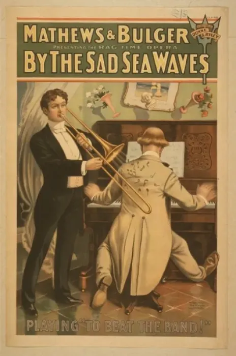 Framed Print : Mathews & Bulger presenting rag time opera, By the sad sea w Framed Print : Mathews & Bulger presenting rag time opera, By the sad sea w