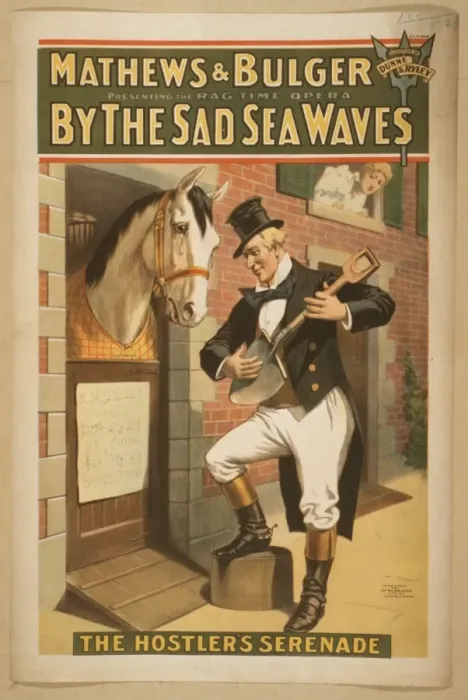 Framed Print : Mathews & Bulger presenting rag time opera, By the sad sea w Framed Print : Mathews & Bulger presenting rag time opera, By the sad sea w