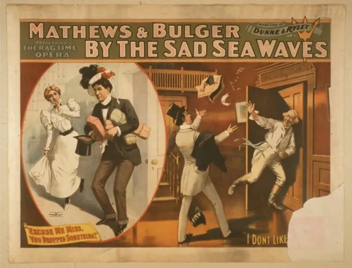 Framed Print : Mathews & Bulger presenting rag time opera, By the sad sea w Framed Print : Mathews & Bulger presenting rag time opera, By the sad sea w