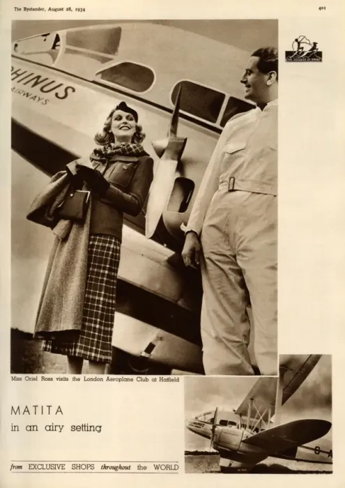 Framed Print : Matita advertisement, London Aeroplane Club Framed Print : Matita advertisement, London Aeroplane Club