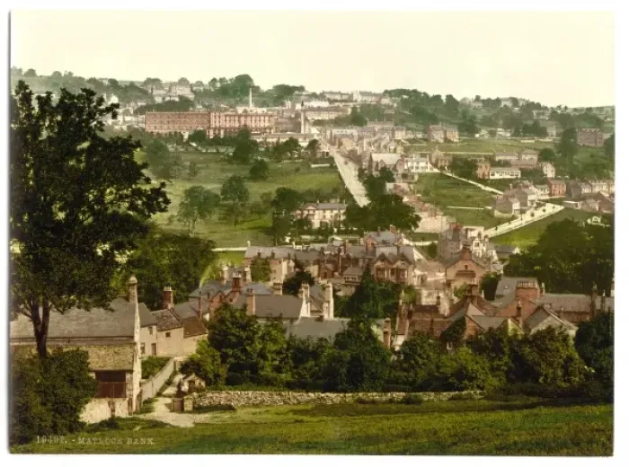 Framed Print : Matlock Bank showing hydropathic, Derbyshire, England Framed Print : Matlock Bank showing hydropathic, Derbyshire, England