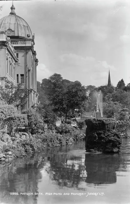 Framed Print : Matlock Bath Fish Pond and Pavilion Framed Print : Matlock Bath Fish Pond and Pavilion