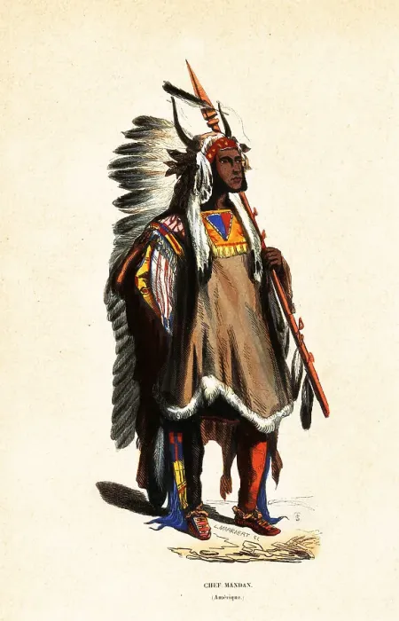 Framed Print : Mato-tope or Four Bears, Chief of the Mandan people Framed Print : Mato-tope or Four Bears, Chief of the Mandan people