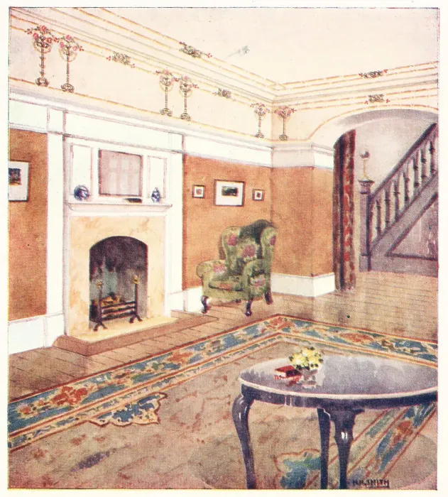 Framed Print : A Matoned Entrance Hall Framed Print : A Matoned Entrance Hall