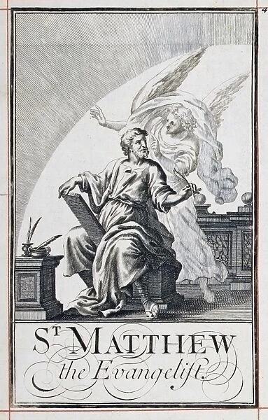 Matthew and a huge angel