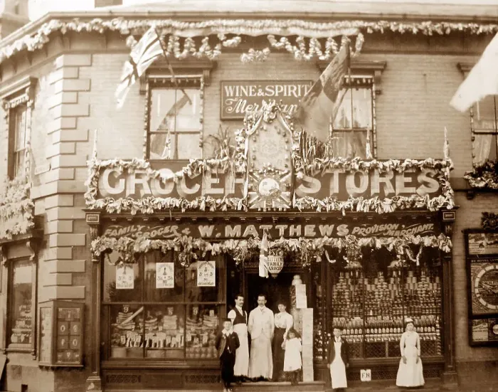 Framed Print : Matthews Grocery Store, Six Ways, Aston, Birmingham Framed Print : Matthews Grocery Store, Six Ways, Aston, Birmingham