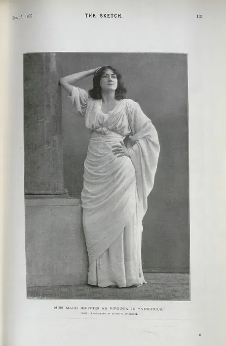 Framed Print : Maud Jeffries, actress, as Virginia in Virginius Framed Print : Maud Jeffries, actress, as Virginia in Virginius