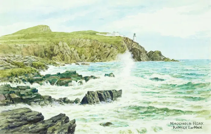 Framed Print : Maughold Head, Ramsey, Isle of Man