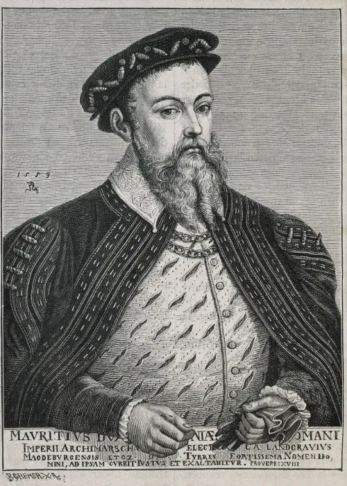 Framed Print : Maurice of saxony (1521-1553). Duke (1541-47) Framed Print : Maurice of saxony (1521-1553). Duke (1541-47)