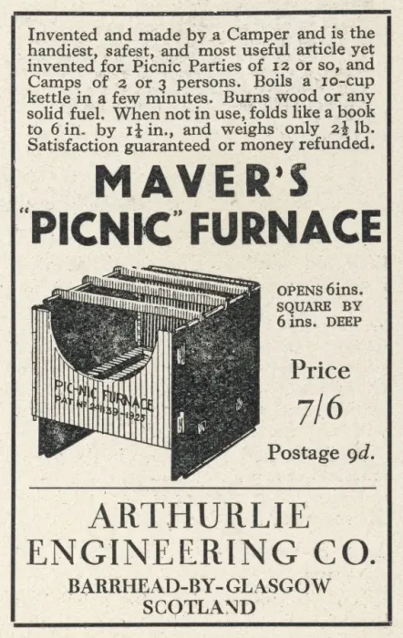 Framed Print : Mavers Picnic Furnace Ad Framed Print : Mavers Picnic Furnace Ad