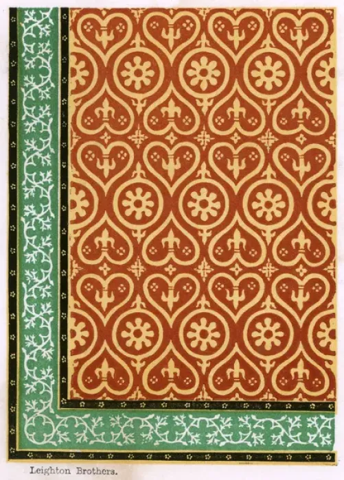 Framed Print : maw, lino, furniture, floor, covering, linoleum, 1854, design, garling, maw s Framed Print : maw, lino, furniture, floor, covering, linoleum, 1854, design, garling, maw s