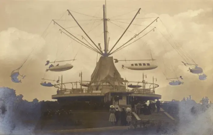Framed Print : Maxim Flying Machine, Festival of Empire Exhibition Framed Print : Maxim Flying Machine, Festival of Empire Exhibition
