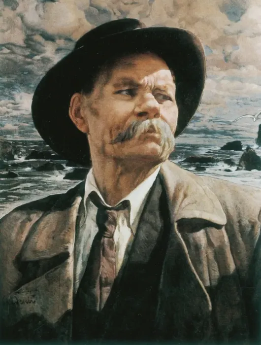 Framed Print : Maxim Gorky (1868-1936) Framed Print : Maxim Gorky (1868-1936)