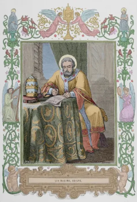 Framed Print : Maximus the Confessor (580-662). Christian monk. Portrait. E Framed Print : Maximus the Confessor (580-662). Christian monk. Portrait. E