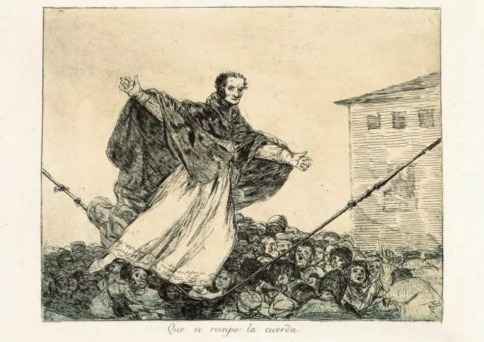 Framed Print : May the cord break. Plate 77 of The Disasters of War Framed Print : May the cord break. Plate 77 of The Disasters of War