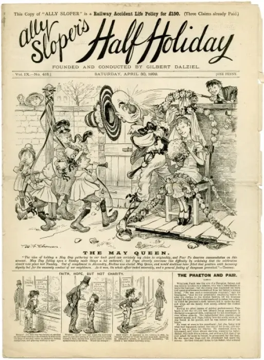 Framed Print : May Day / Ally Sloper Framed Print : May Day / Ally Sloper